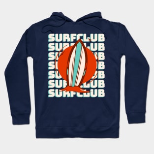 Surfclubbing - Summer Beach Vacation Surf Club Hoodie